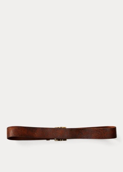 Cintos Ralph Lauren Distressed Couro Homem 35148-IJZM